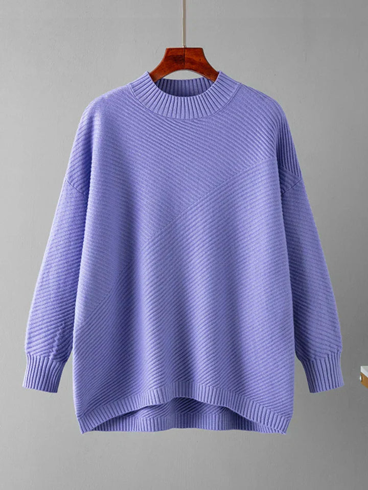 Women's Sweater | Classic Solid-Color Knit Casual Versatile Stylish Comfort