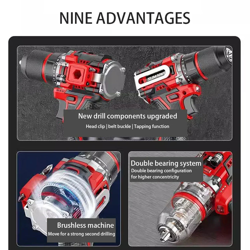 Llave de impacto inalámbrica sin escobillas 20V – DrillMate