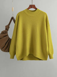 Women's Sweater | Classic Solid-Color Knit Casual Versatile Stylish Comfort