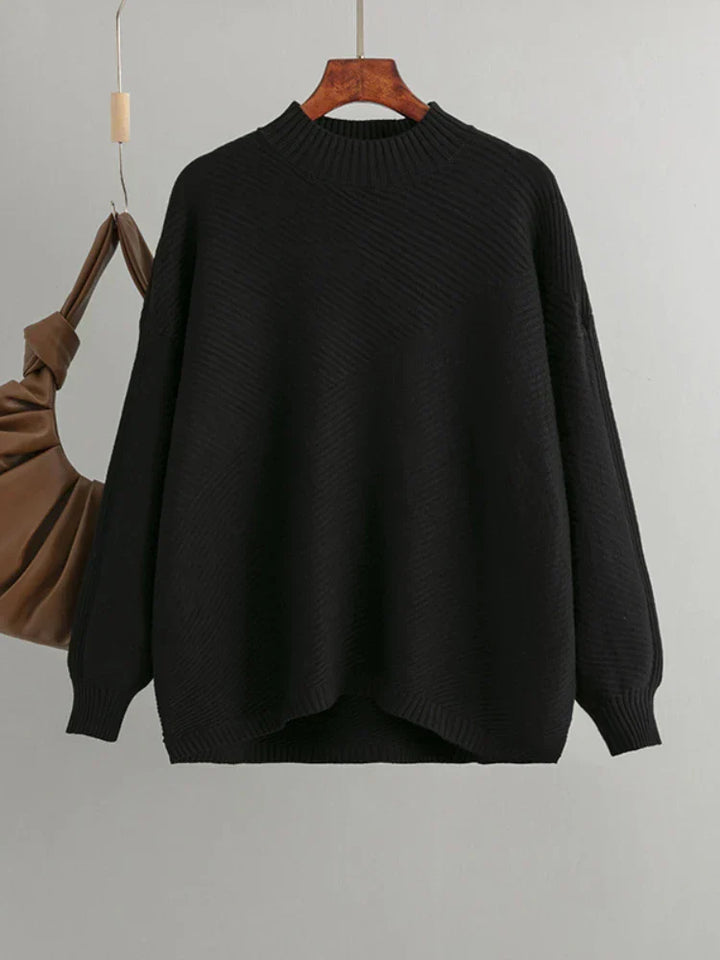 Women's Sweater | Classic Solid-Color Knit Casual Versatile Stylish Comfort